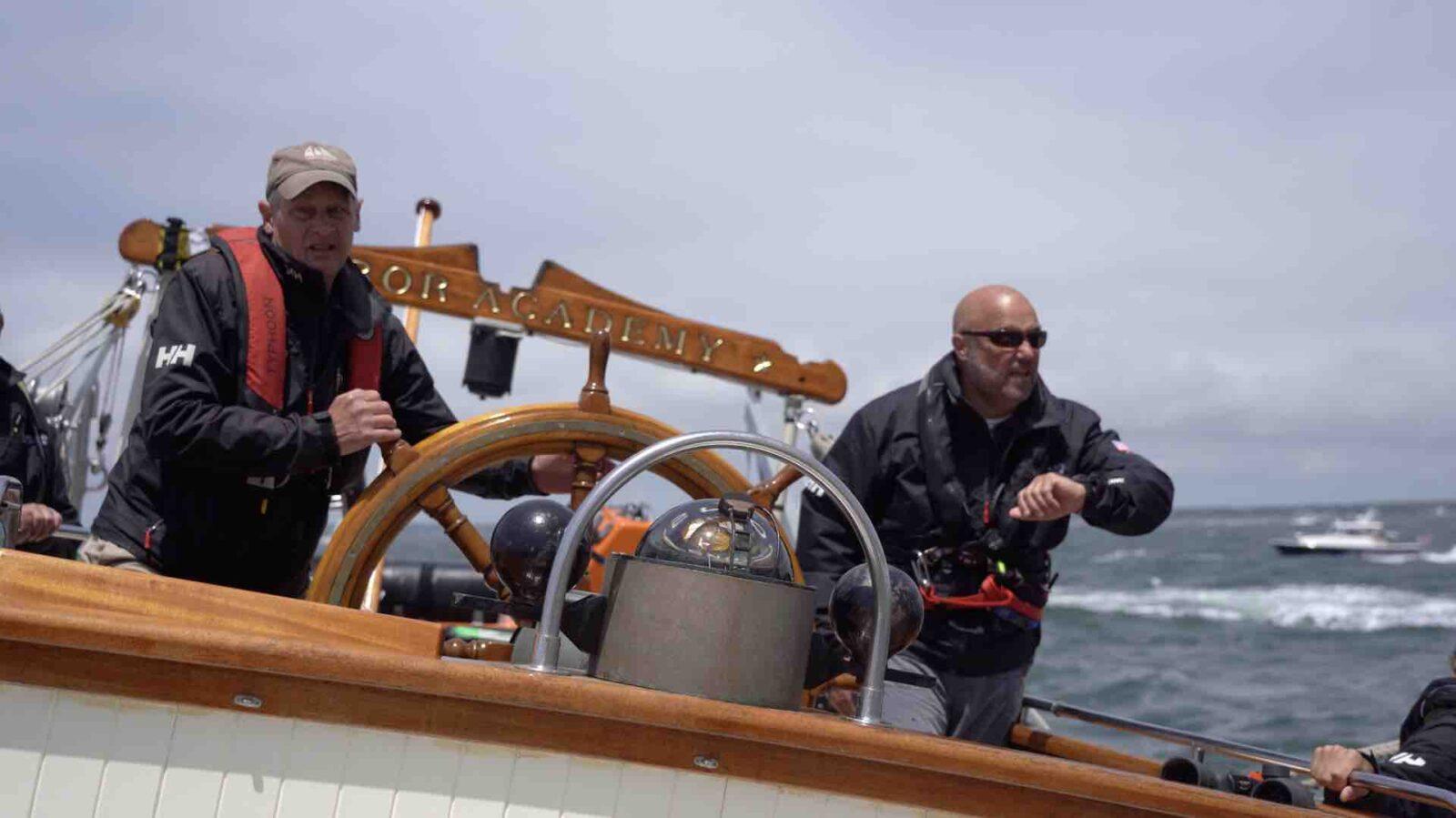 Photo 2 Cap_and_Gregg_at_the_helm_at_the_start