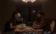 The two siblings of "Battersea," a film submitted to the 2025 Mystic Film Festival, sit and have dinner.
