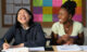 be true to your school - mystic film festival - narrative short - featured image - two laughing students